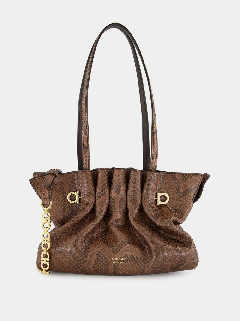 Small Dark Brown Soft Bag