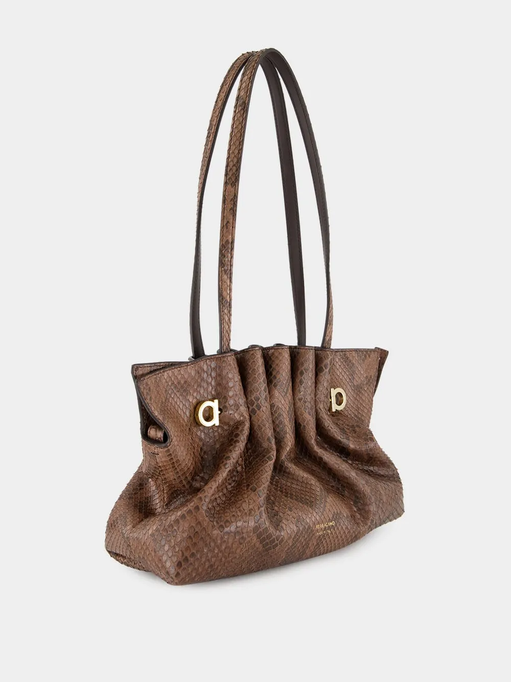 Small Dark Brown Soft Bag