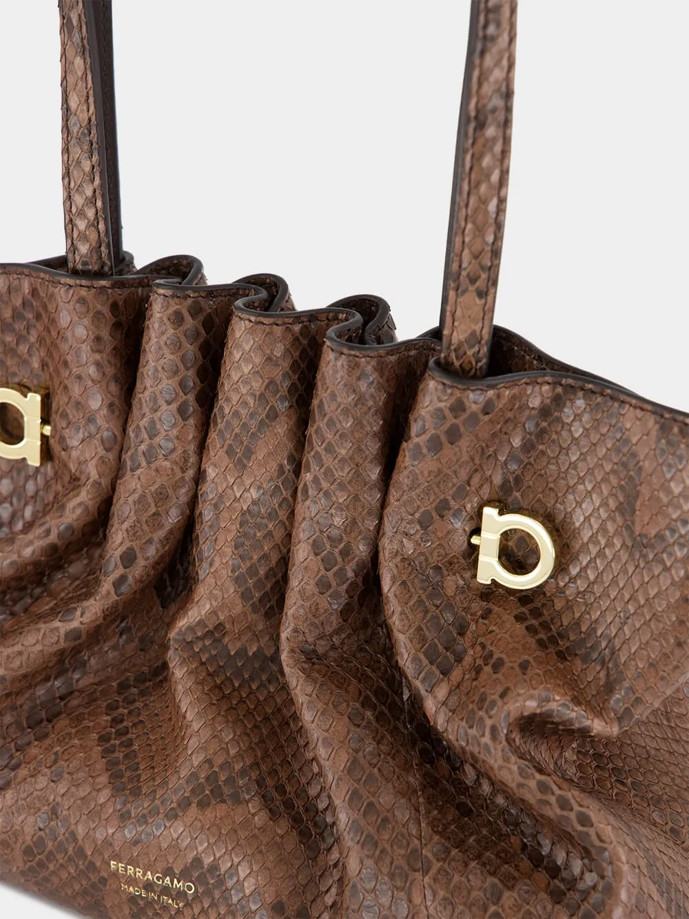 Small Dark Brown Soft Bag