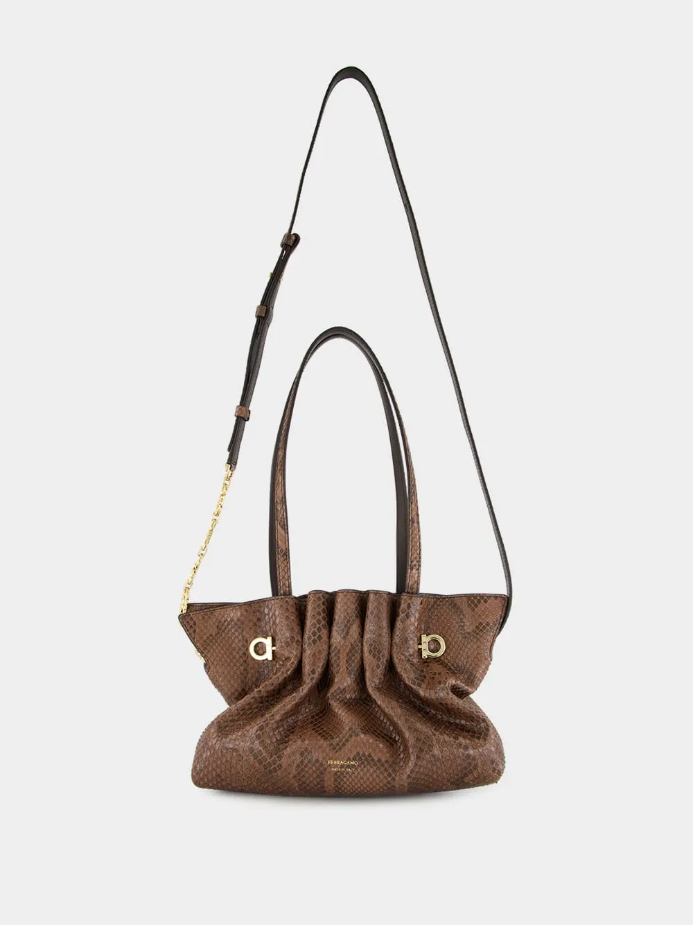 Small Dark Brown Soft Bag