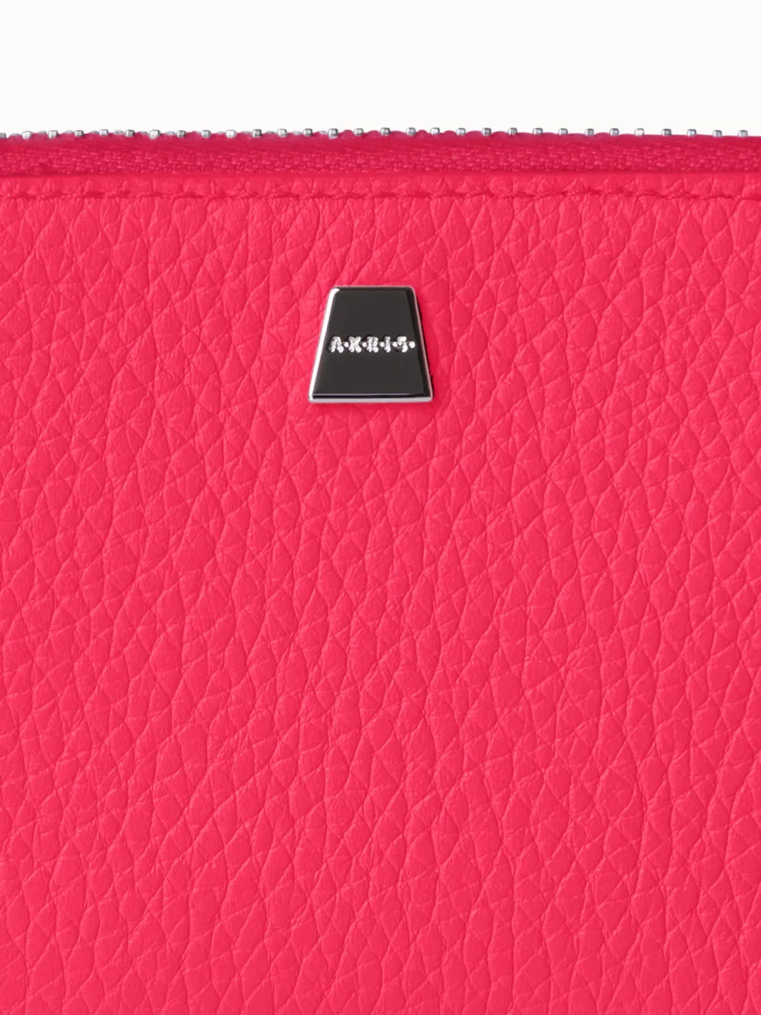 Small Zip Around Wallet in Leather