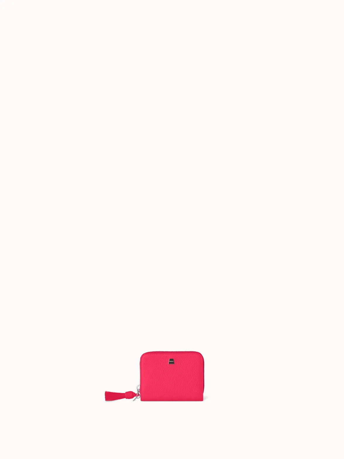 Small Zip Around Wallet in Leather