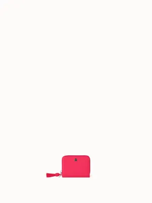 Small Zip Around Wallet in Leather