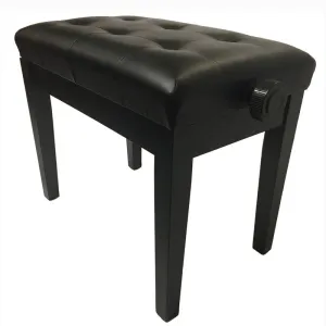 SONATA Adjustable Piano Stool/Bench, Satin Black