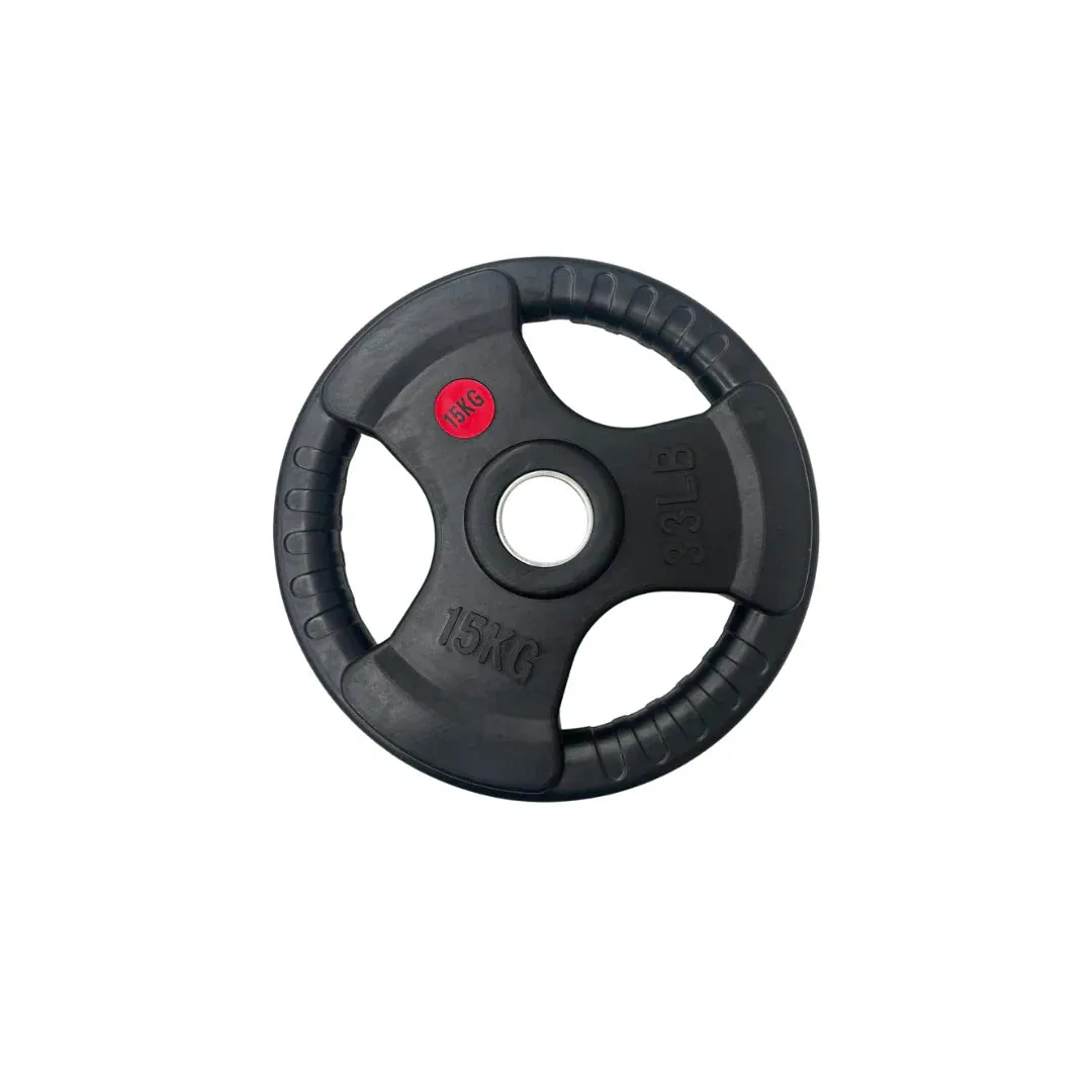 Standard 29mm Rubber Coated Tri Grip Plate | 1.25kg