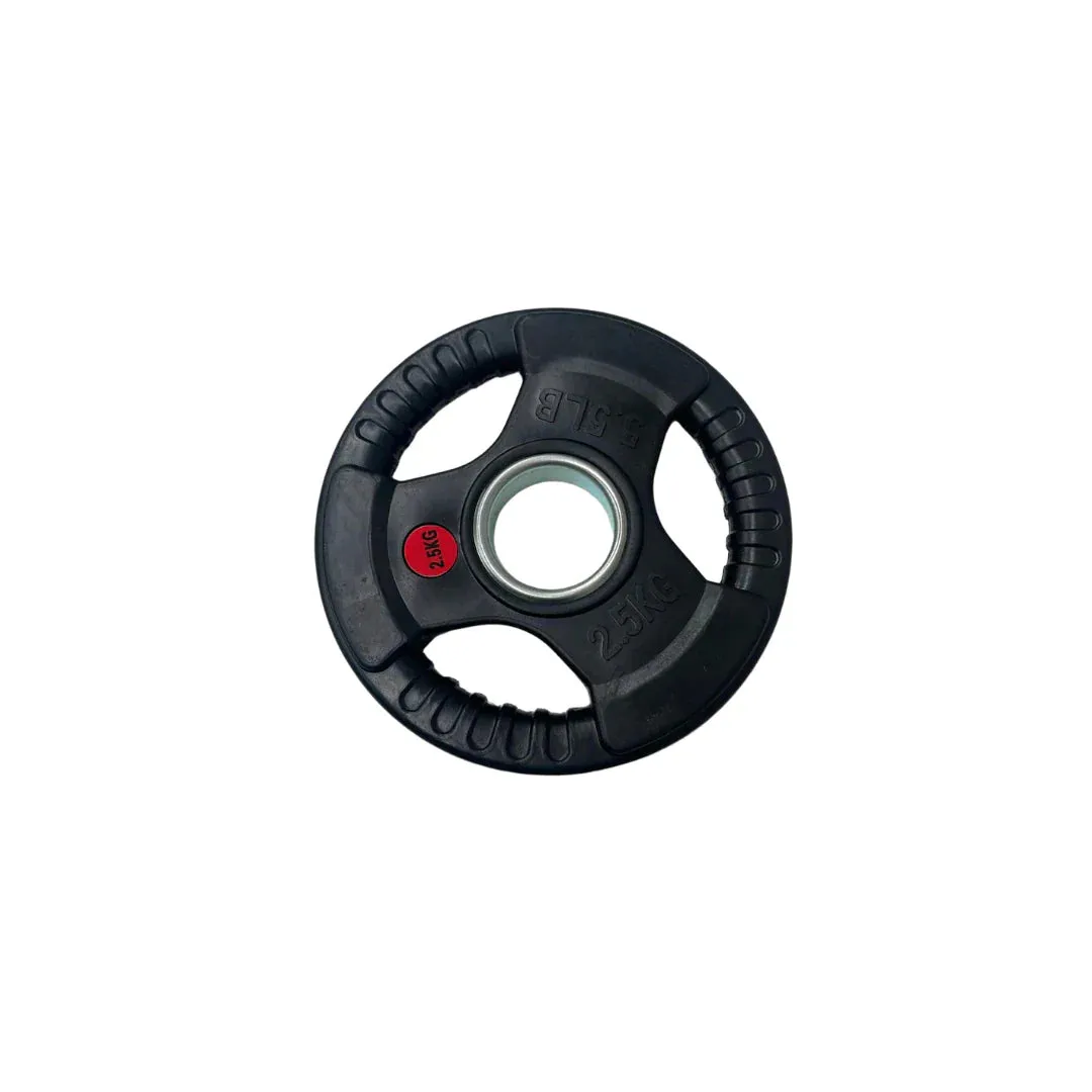 Standard 29mm Rubber Coated Tri Grip Plate | 1.25kg
