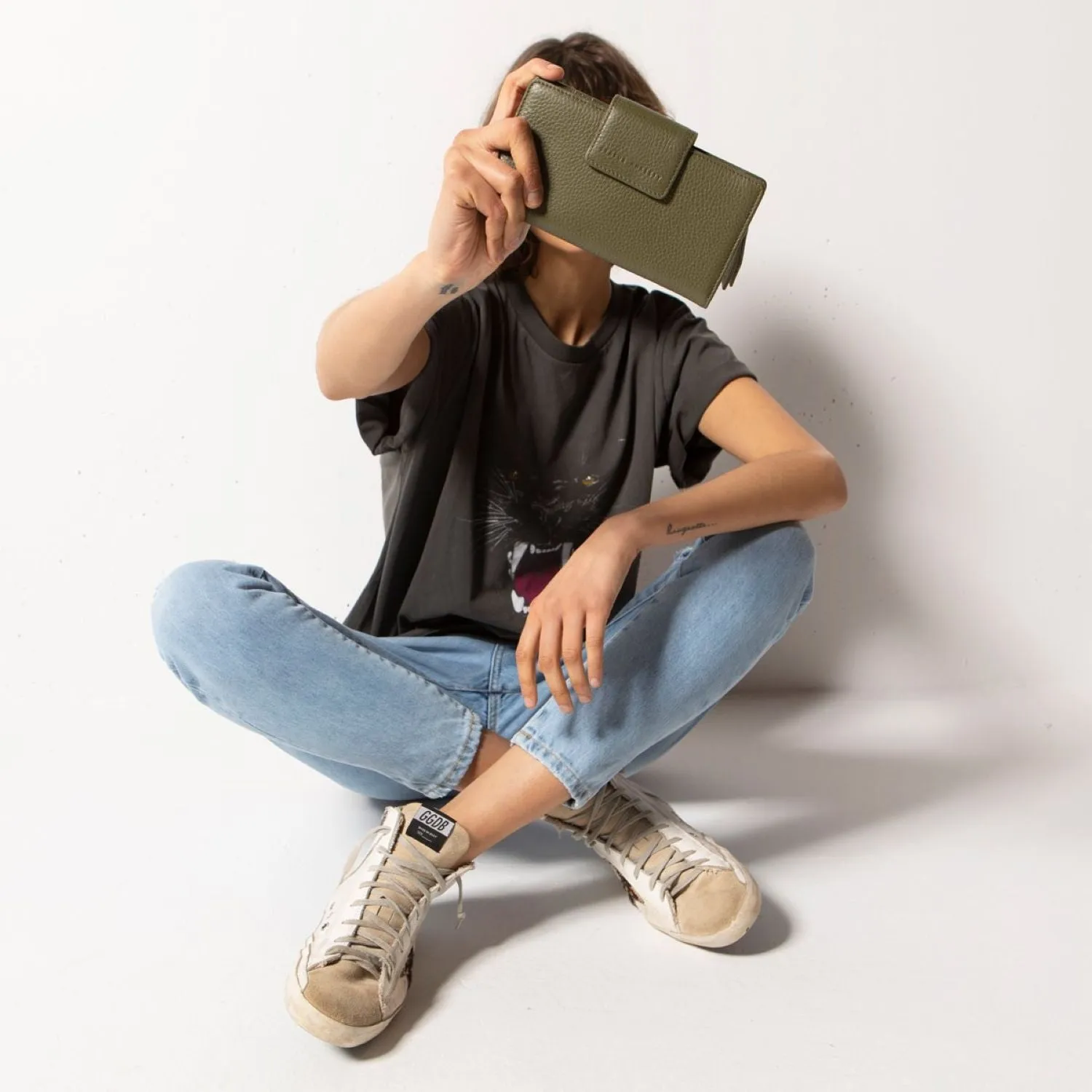 Status Anxiety Ruins Leather Wallet