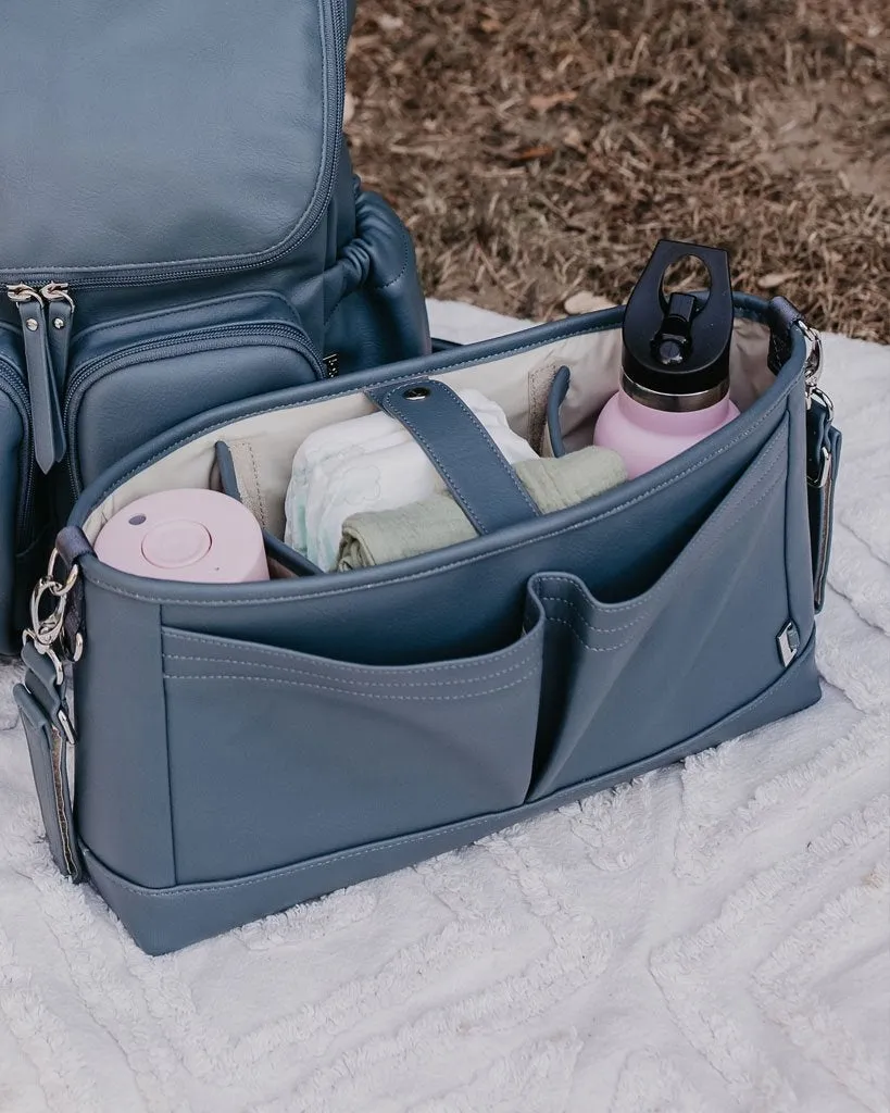 Stroller Organiser/Pram Caddy - Stone Blue