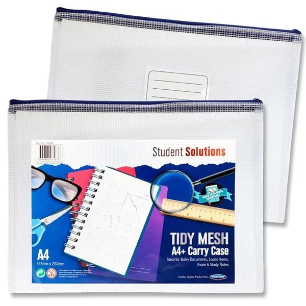 Student Solutions - A4  Tidy Mesh Storage Wallet