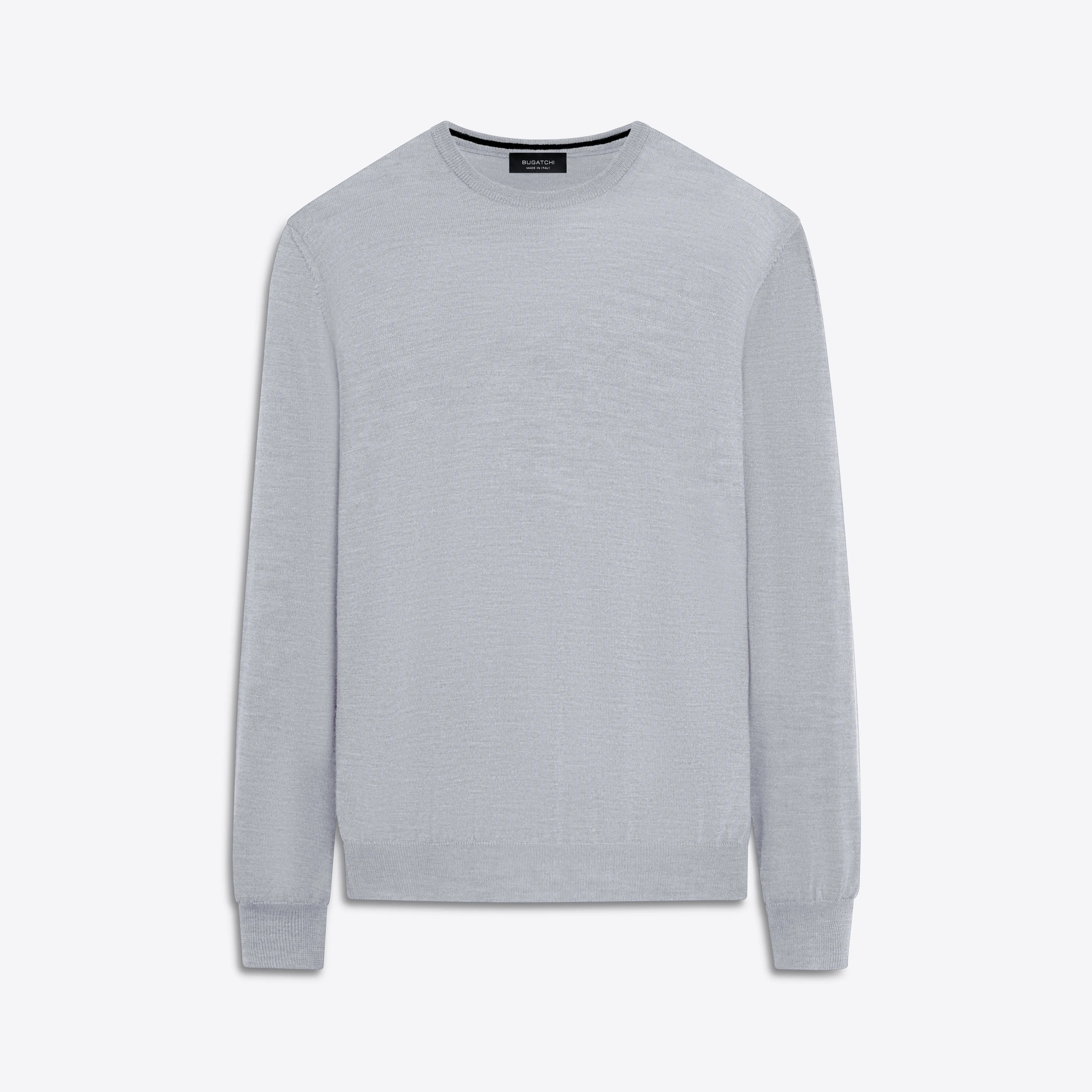 Super Merino Crew Neck Solid Sweater