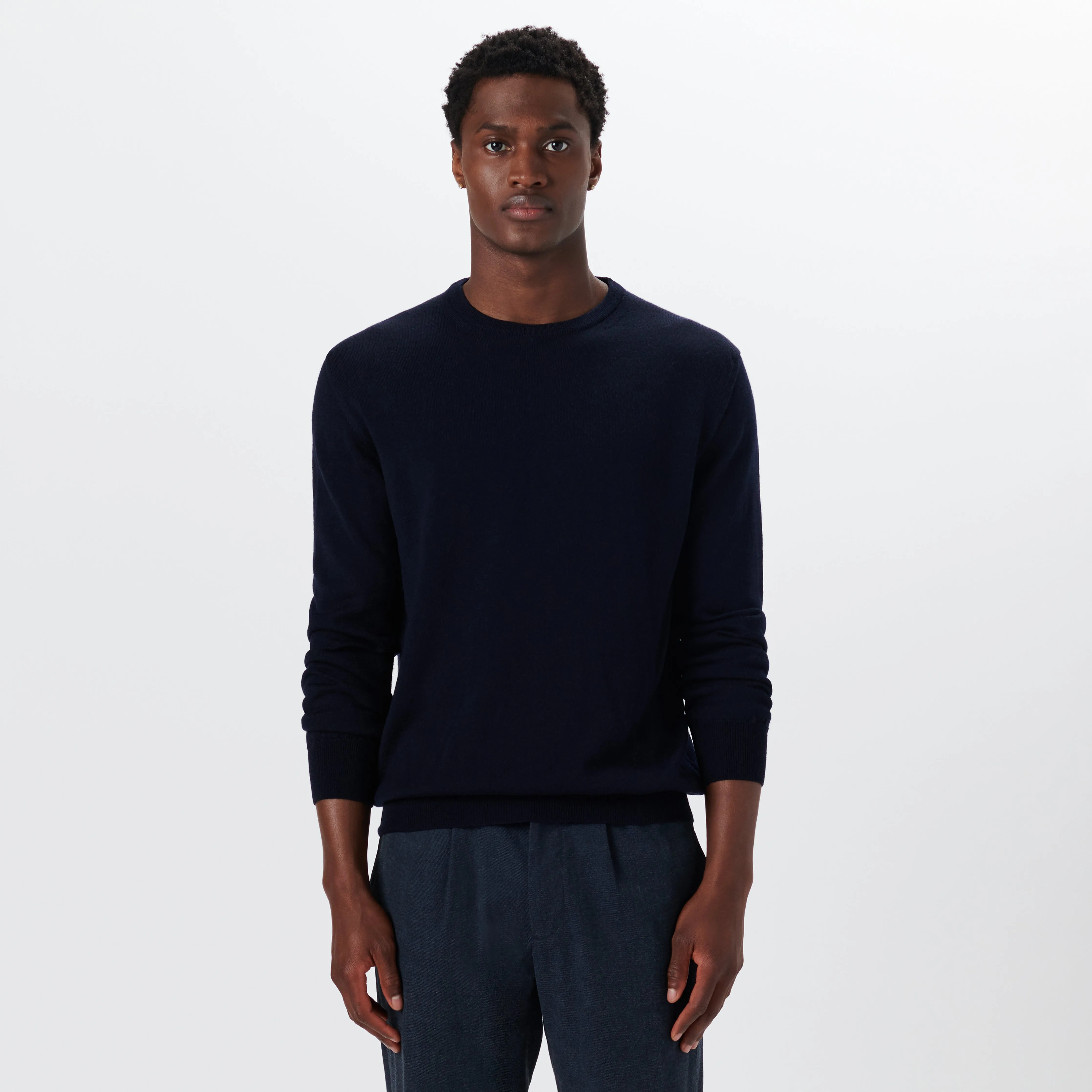 Super Merino Crew Neck Solid Sweater