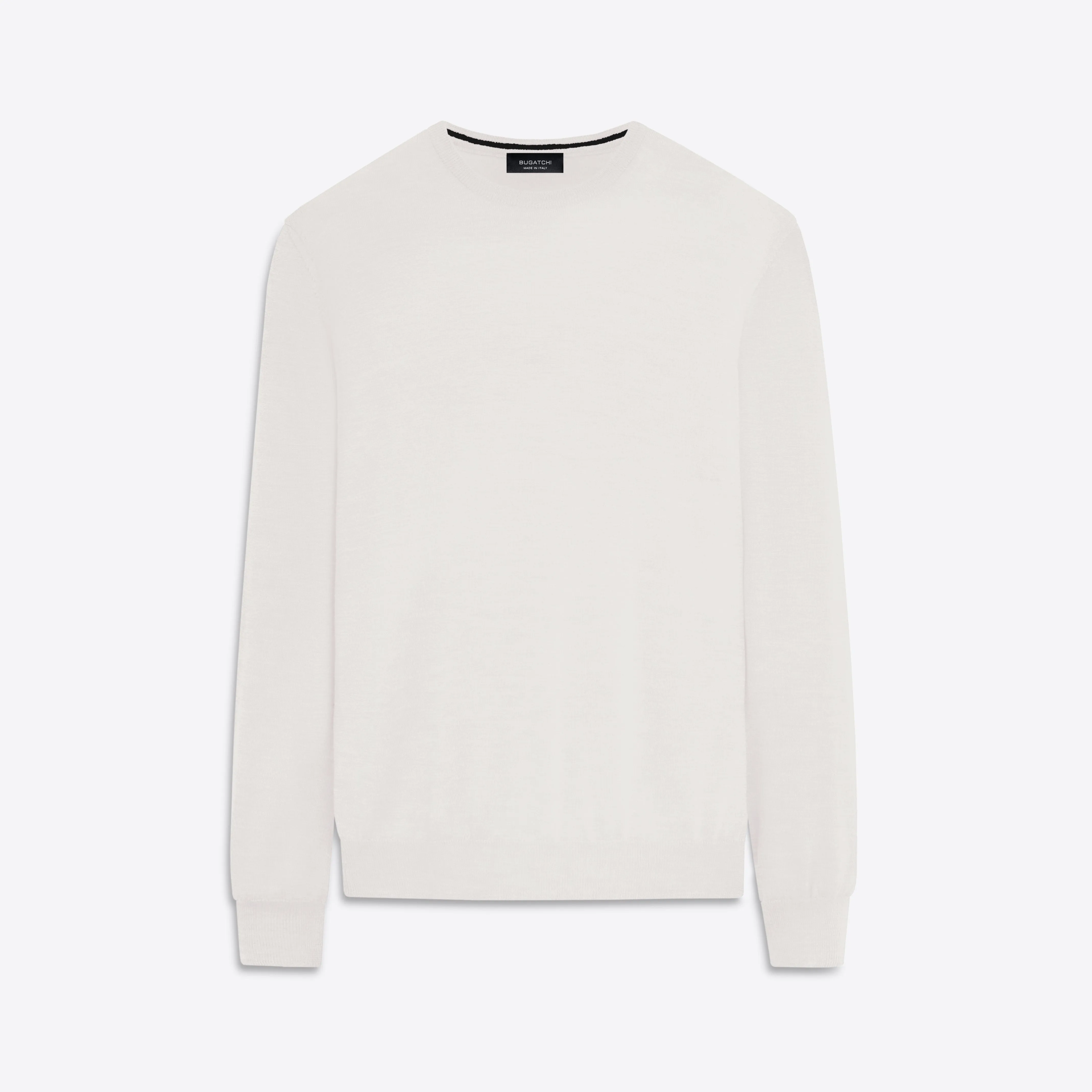 Super Merino Crew Neck Solid Sweater