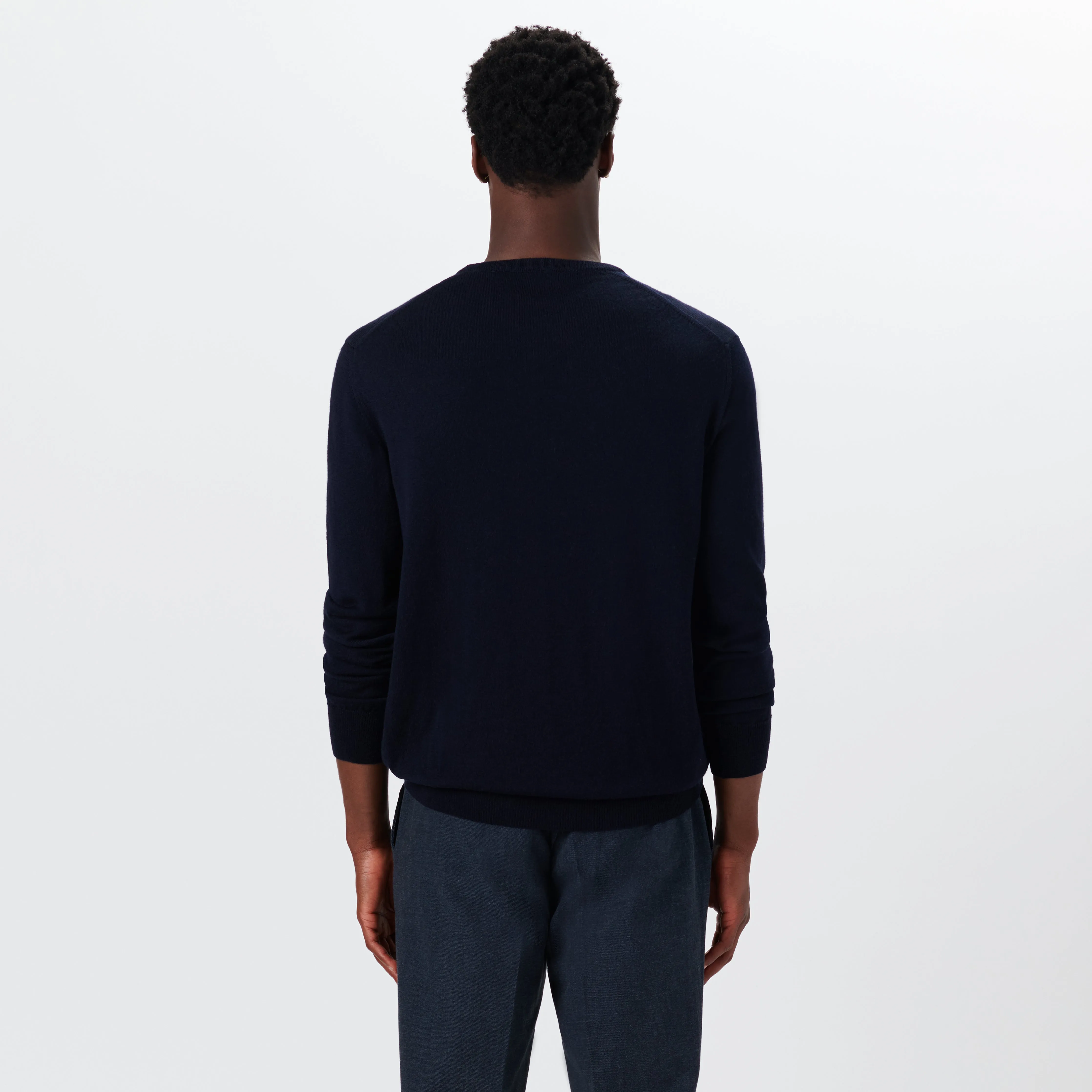 Super Merino Crew Neck Solid Sweater