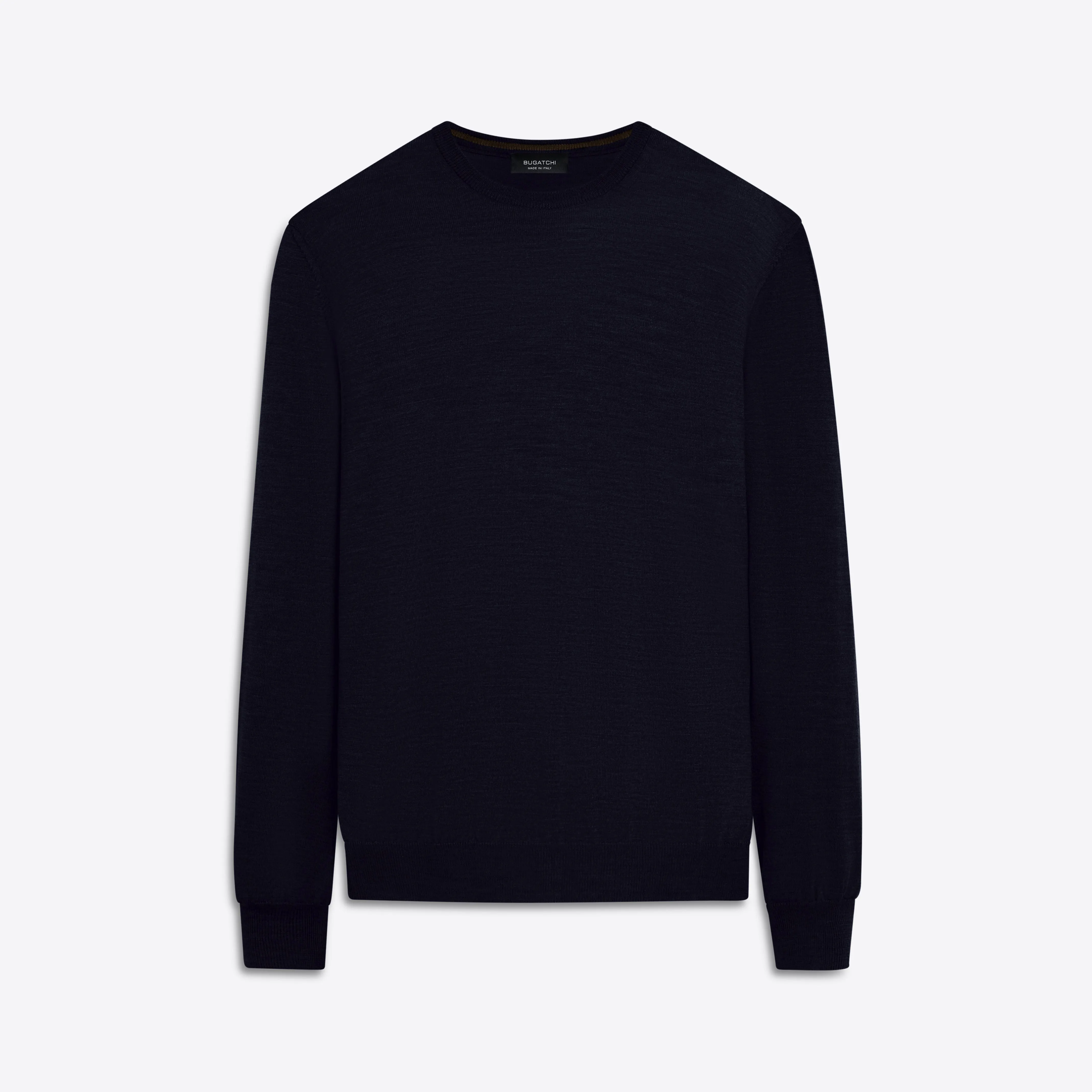 Super Merino Crew Neck Solid Sweater