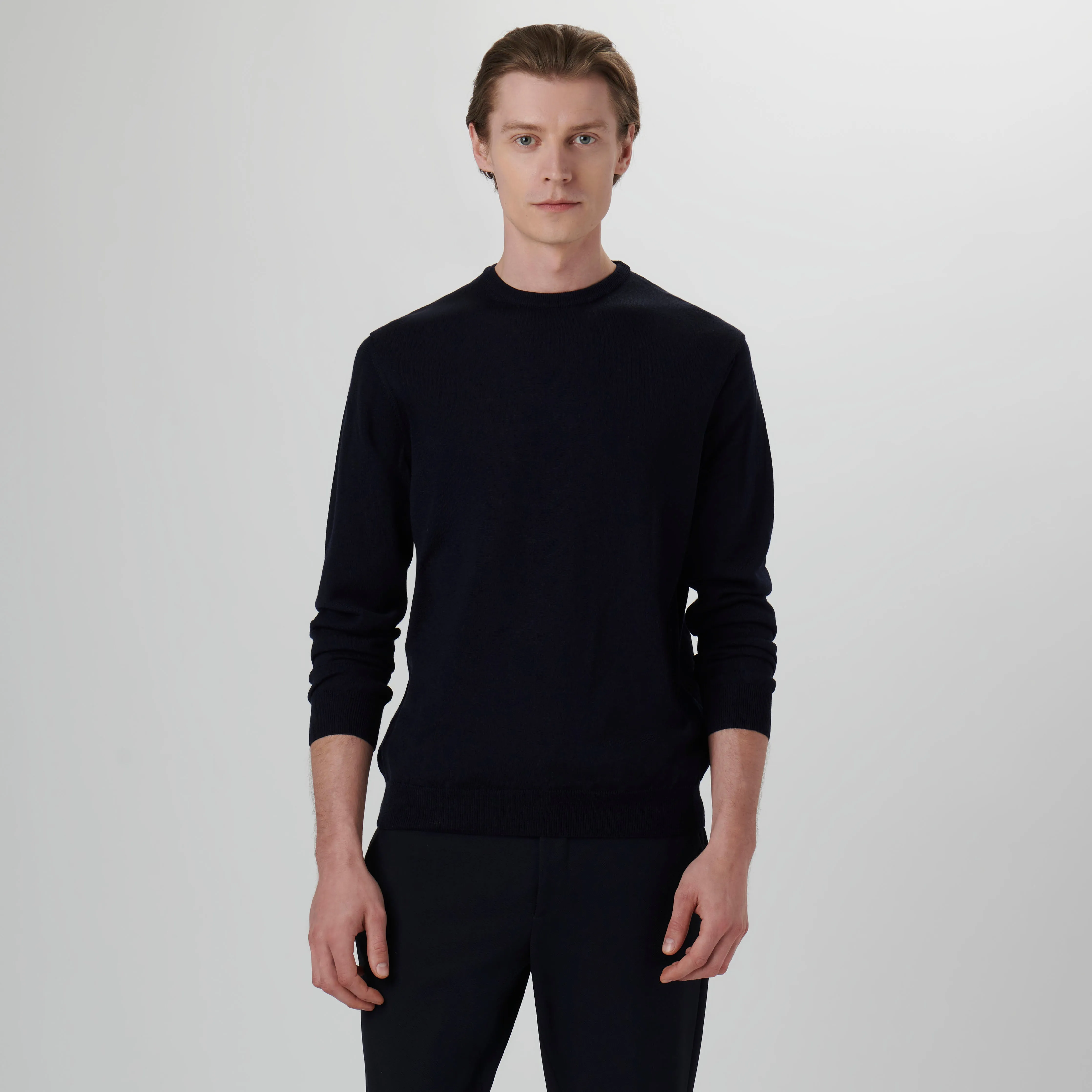 Super Merino Solid Crew Neck Sweater