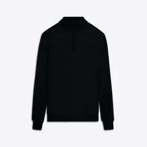 Super Merino Solid Quarter Zip Sweater
