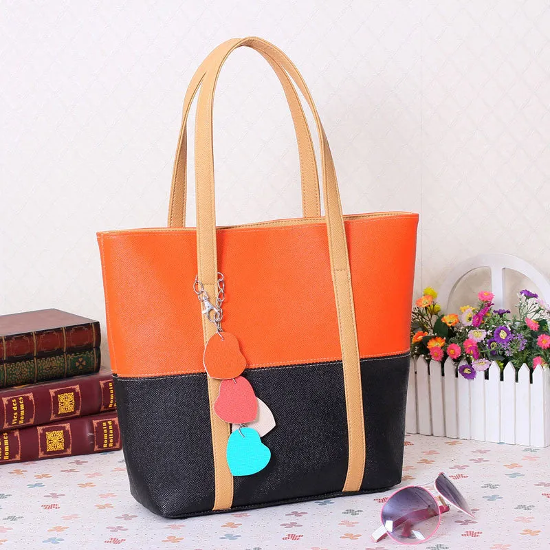 Sweet Blend Candy Color Fashion Women Leather Handbags Shoulder Bag Sac A Main Marques Bolsos Mujer 803bag