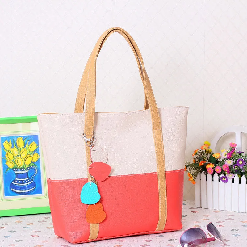 Sweet Blend Candy Color Fashion Women Leather Handbags Shoulder Bag Sac A Main Marques Bolsos Mujer 803bag