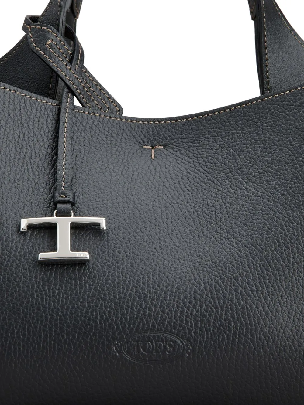 T timeless mini leather tote