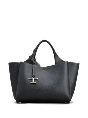 T timeless mini leather tote