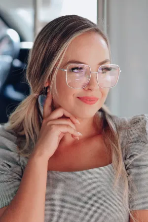 Taryn Metal Blue Light Glasses - Silver