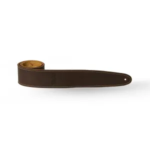 Taylor Leather/ Suede 2.5Inch Guitar Strap, Chocolate Brown