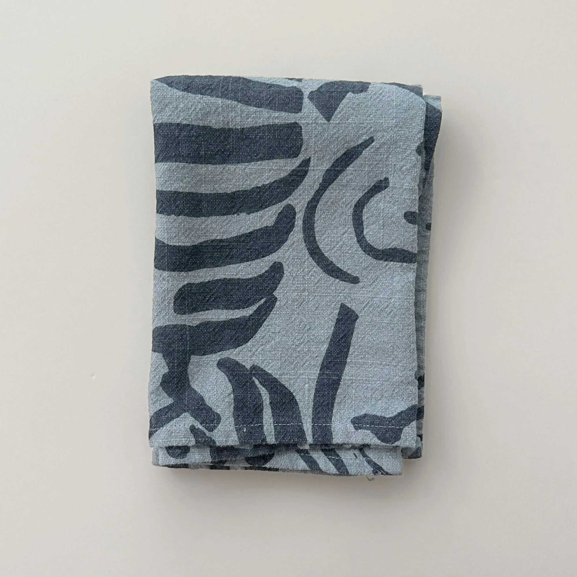 Tea Towel - Fold - Slate - Stone Blue