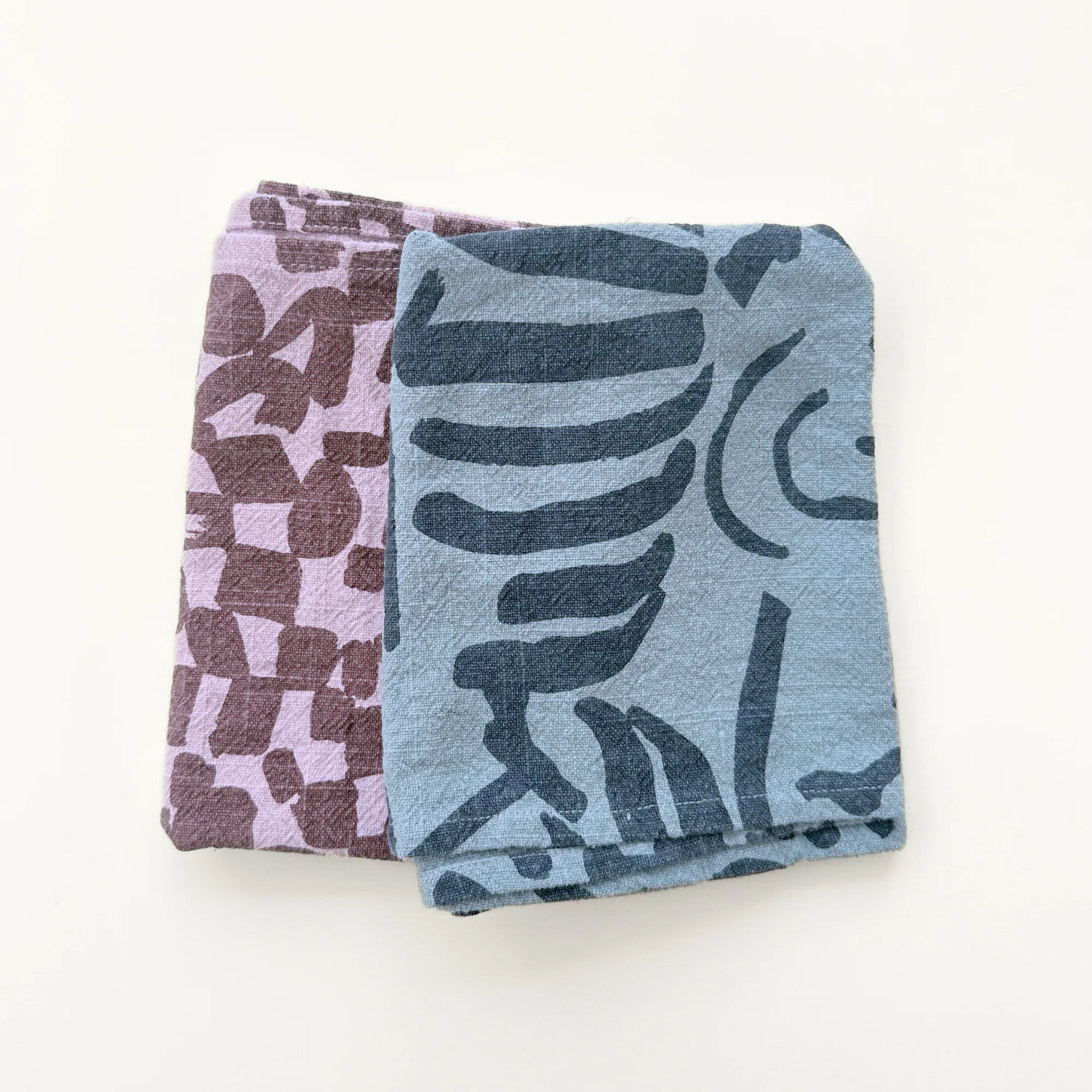 Tea Towel - Fold - Slate - Stone Blue