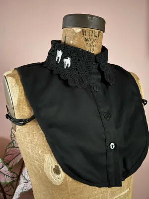 TEETH DETACHABLE COLLAR *BLACK