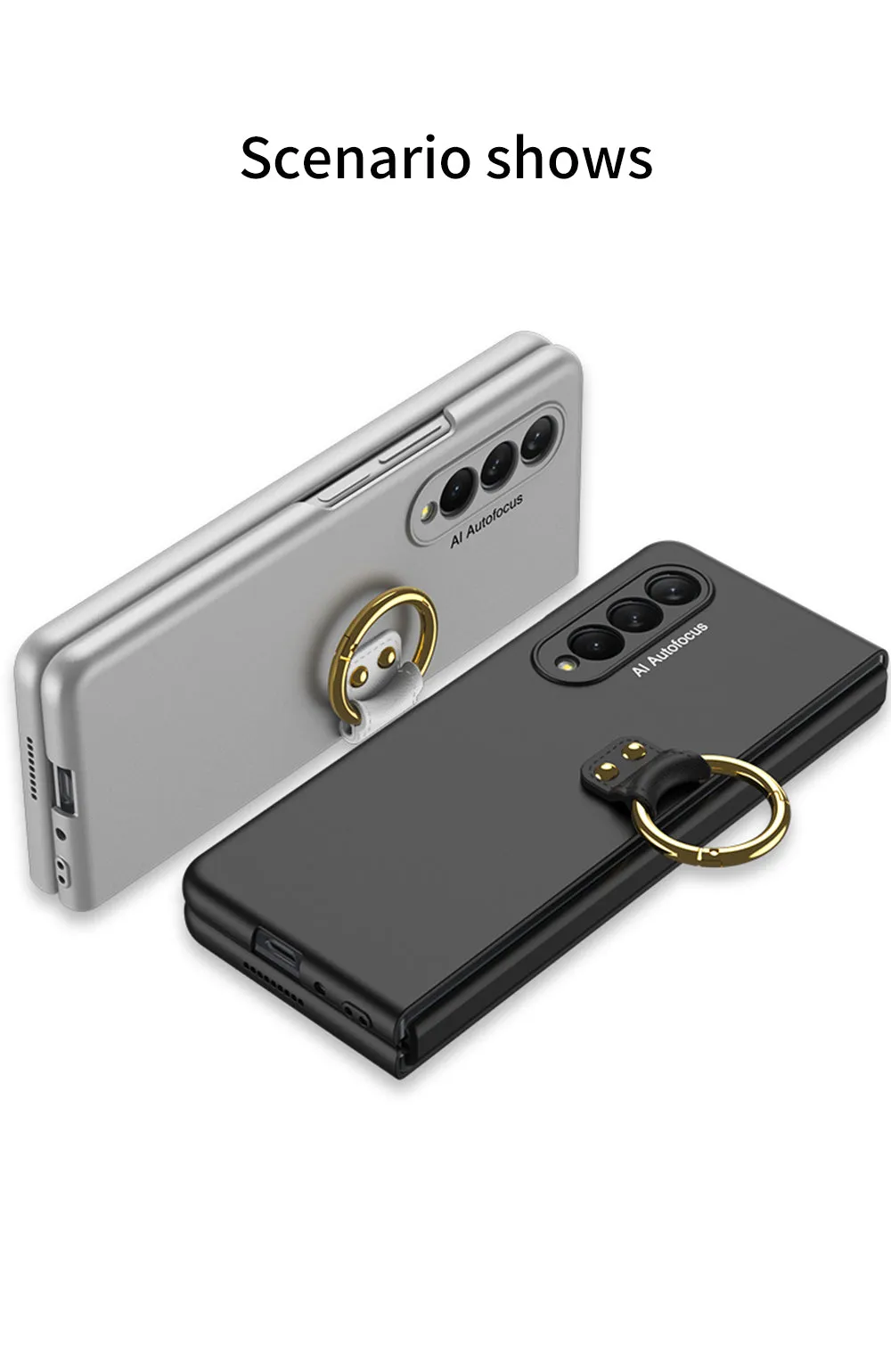 Tempered Glass Case For Samsung Galaxy Z Fold 3 5G All-included Protection Hard Cover For Samsung Z Fold3 5G