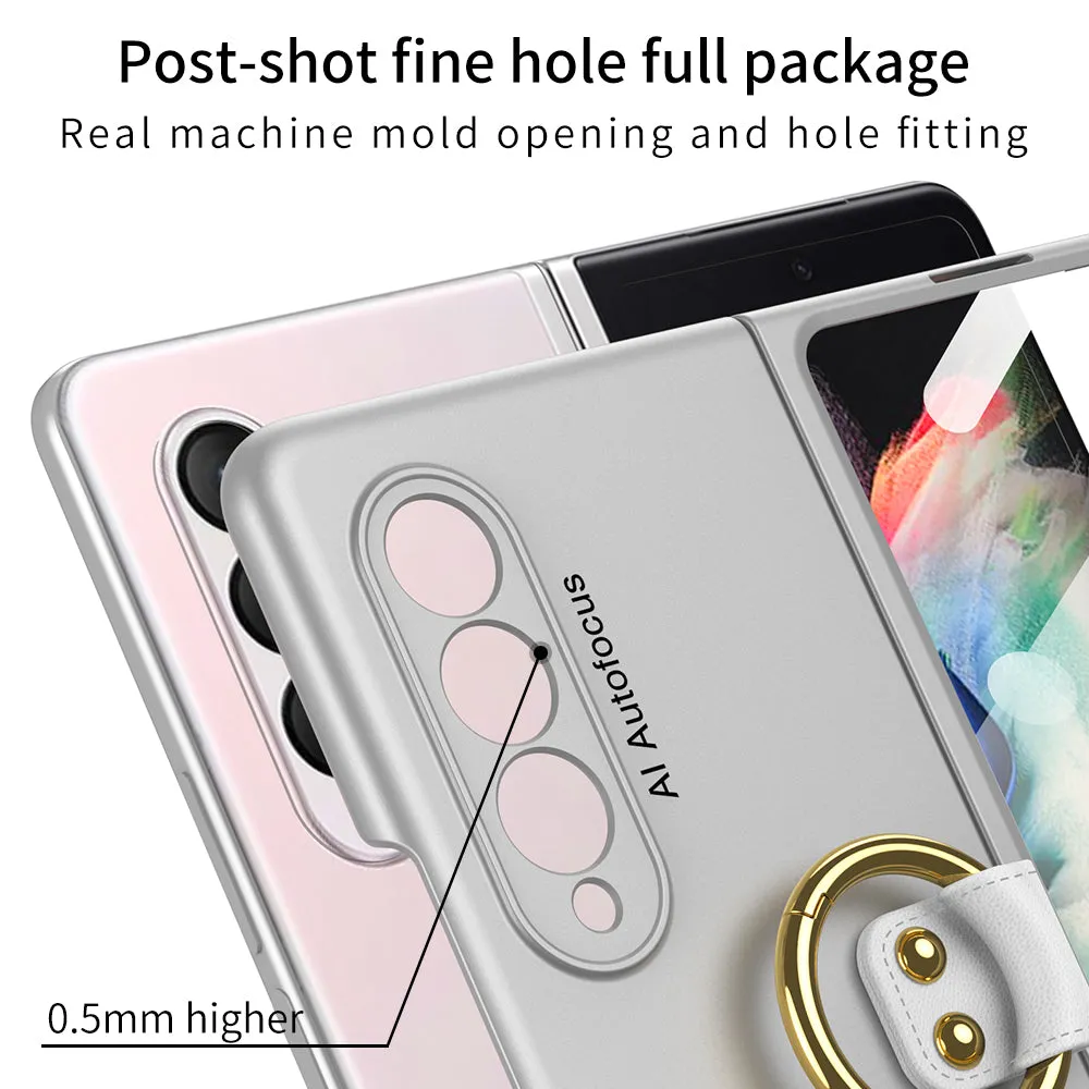 Tempered Glass Case For Samsung Galaxy Z Fold 3 5G All-included Protection Hard Cover For Samsung Z Fold3 5G