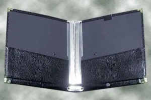 The Black Folder with Detachable Button Strap