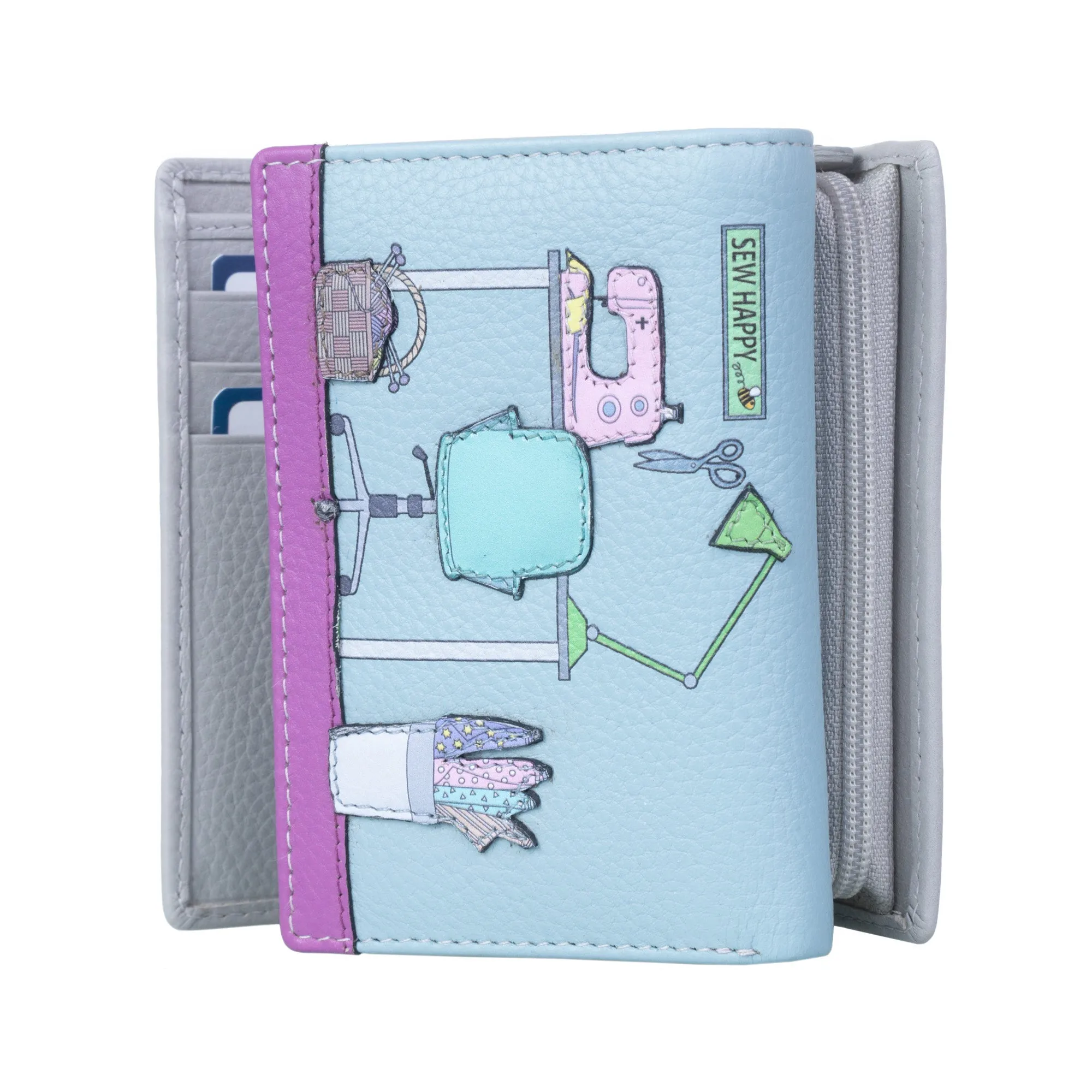 The Sewing Room Tri Fold Purse - Mala Leather
