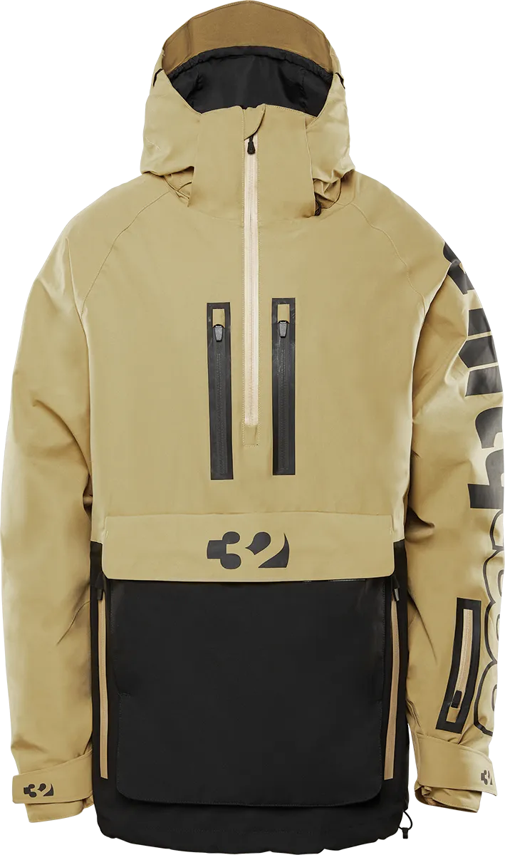 THIRTYTWO Light Anorak snowboard jacket - Black / Tan