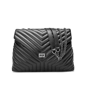 Tiffany & Fred Large Quilted Leather Tote Bag