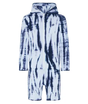 Towel Jumpsuit Blue Tie Dye