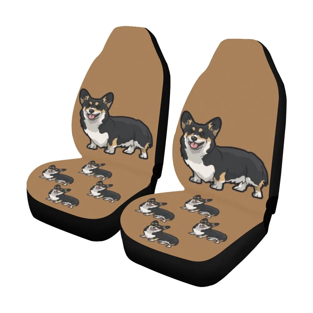Tri Corgi Car Seat Covers (Set of 2)