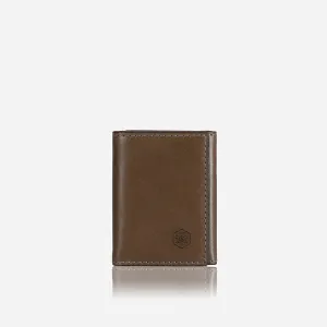 TRI FOLD CARD HOLDER, OLIVE