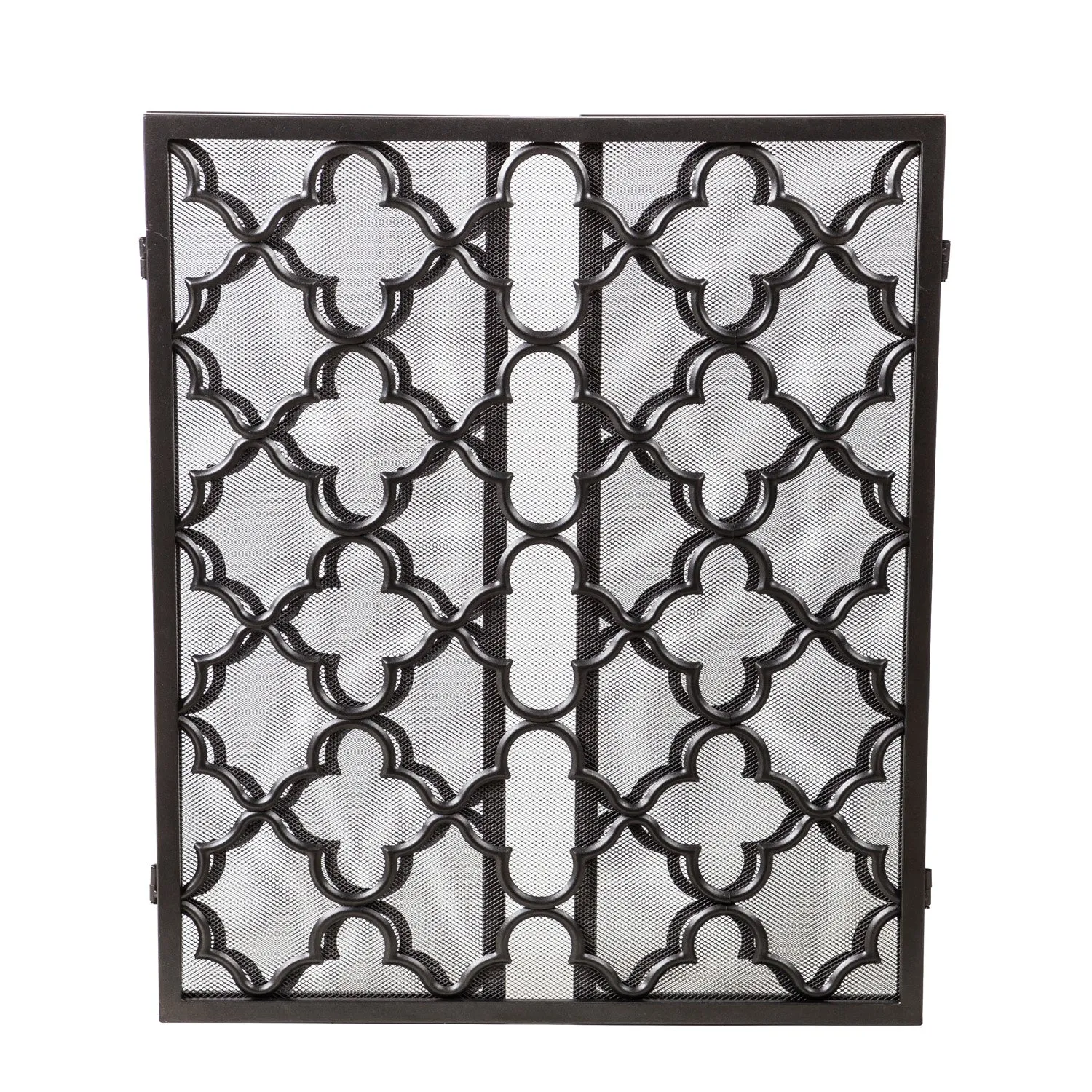 Tri Fold Geometric Firescreen, 50"x0.75"x31"inches