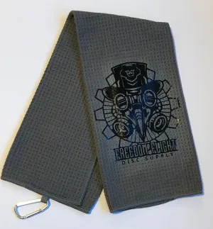 Tri Fold Waffle Towel, Grey
