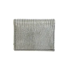 Tri-Fold Wallet- Embossed Gray Print