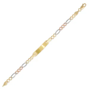 Tricolor Firgaro ID Bracelet (14K)