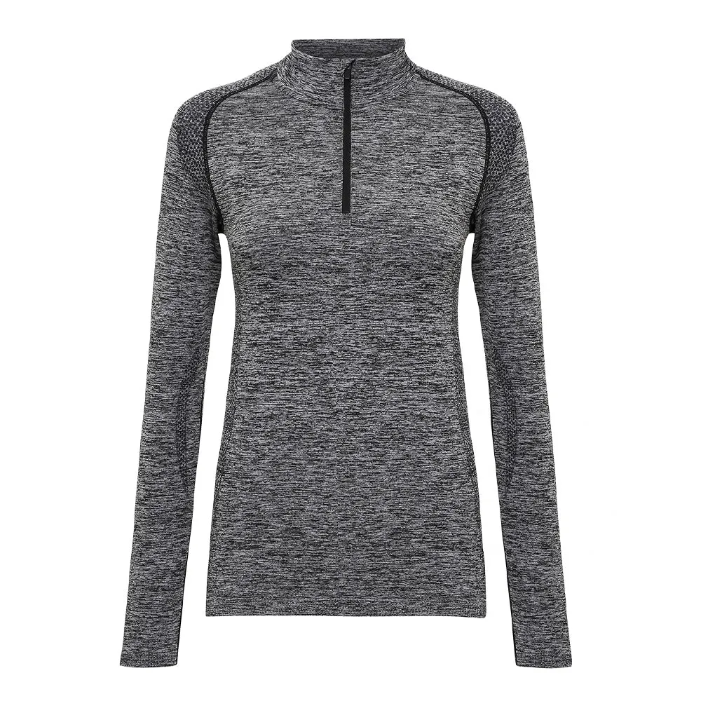 TriDri seamless '3D fit' multi-sport performance zip top