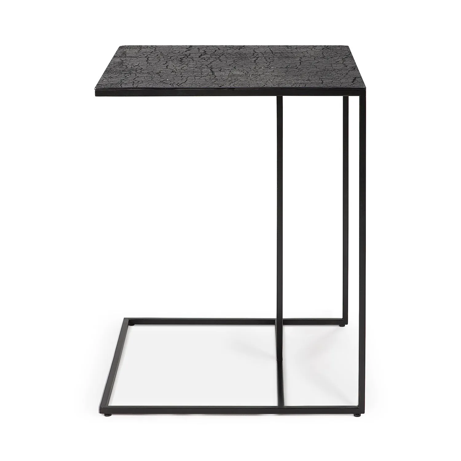 Triptic Side Table - Lava - Black