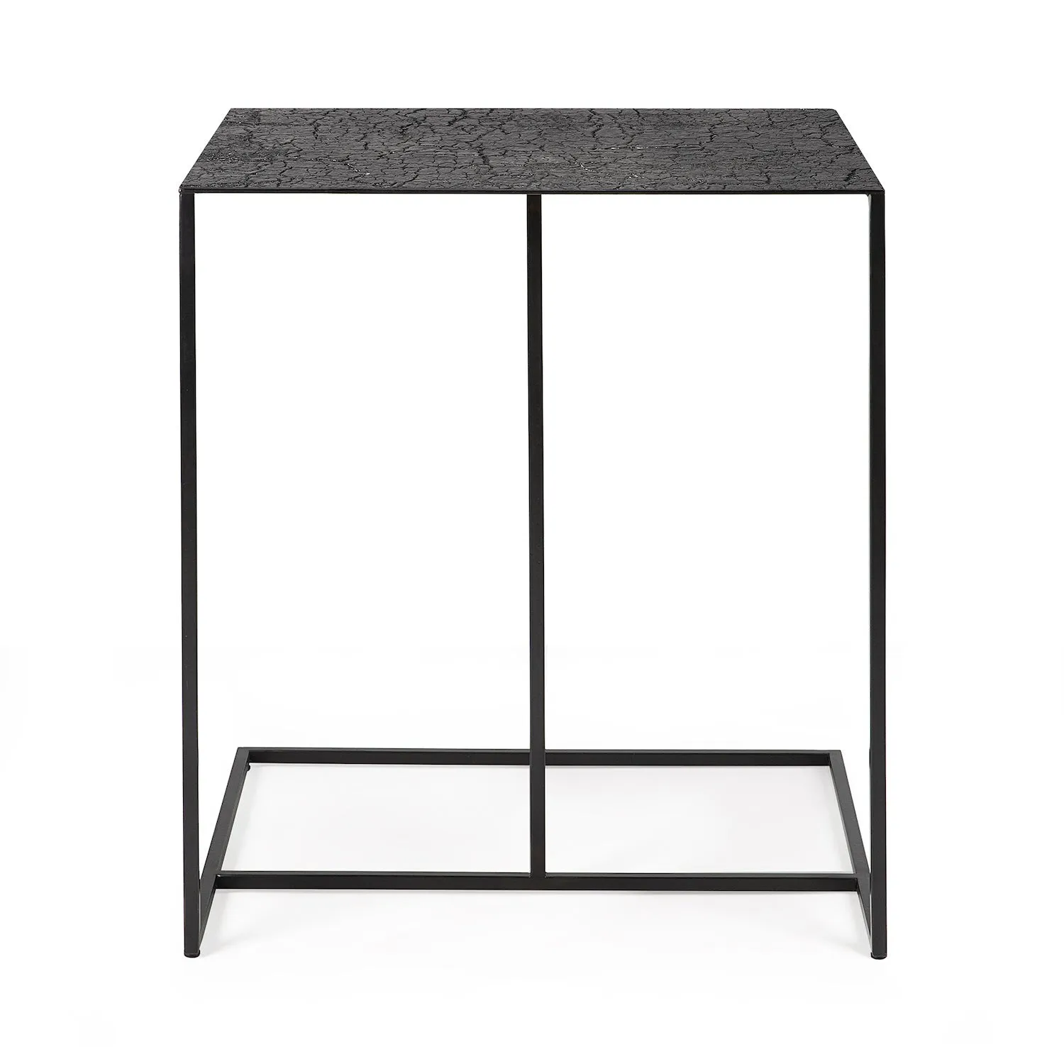 Triptic Side Table - Lava - Black