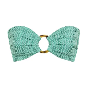 Turquoise Crochet Tori Bandeau Bikini Top