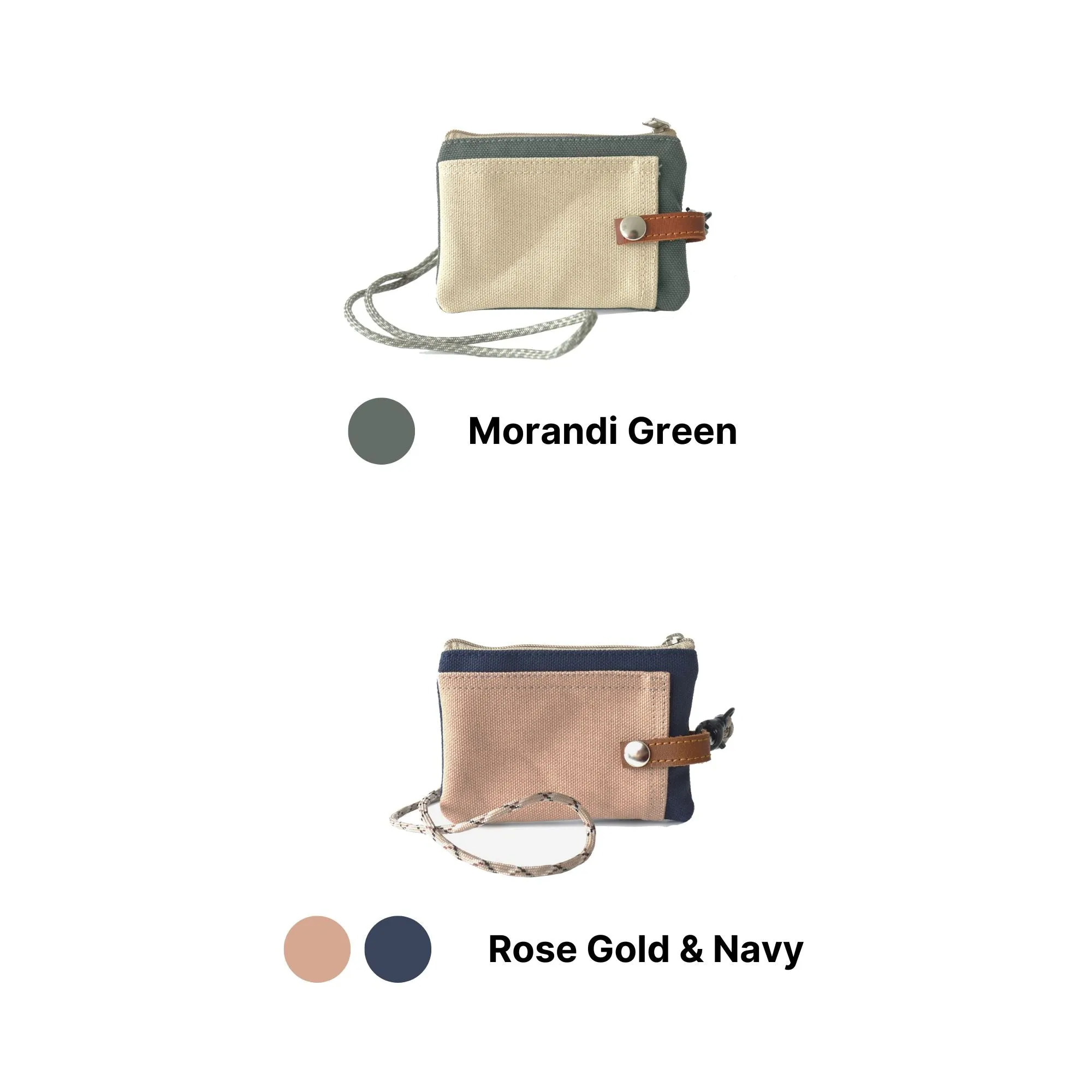 Two Tone Card Pouch | 8 Colours Available
