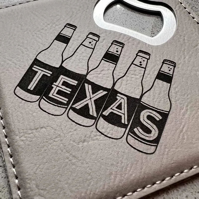TX Beer Bottles Bottle Opener/Coaster