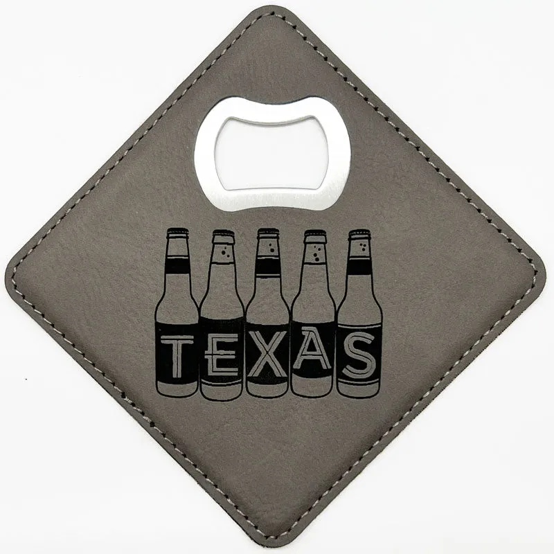 TX Beer Bottles Bottle Opener/Coaster