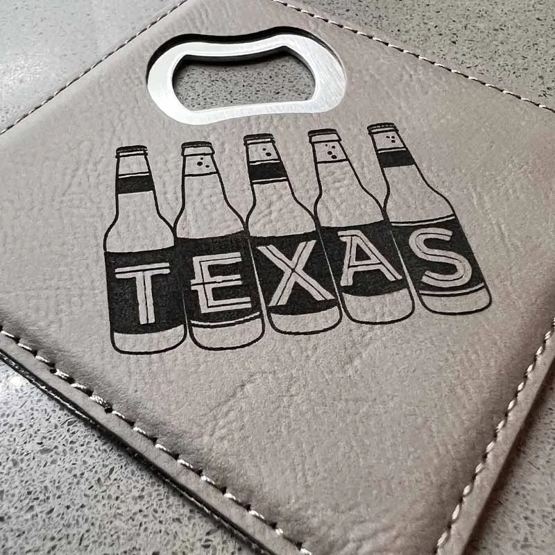 TX Beer Bottles Bottle Opener/Coaster
